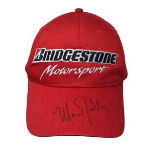 Bridgestone Motorsport Snapback Hat Red One Size Adjustable Signed